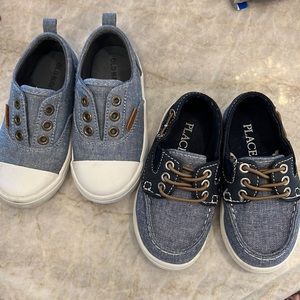 Denim slip on sneakers/boat shoes